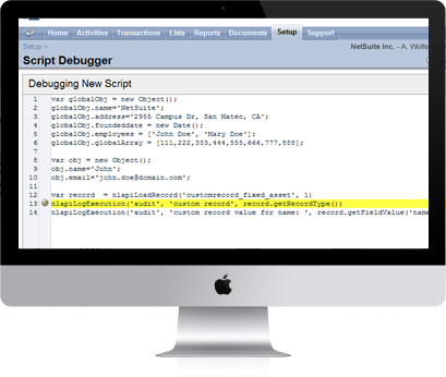 SuiteScript Debugger