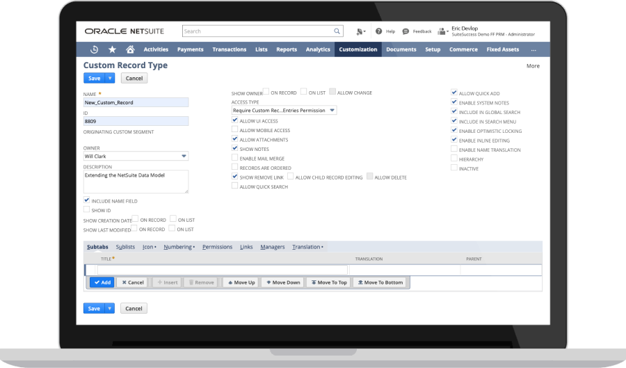 Unified, Extensible Data Model