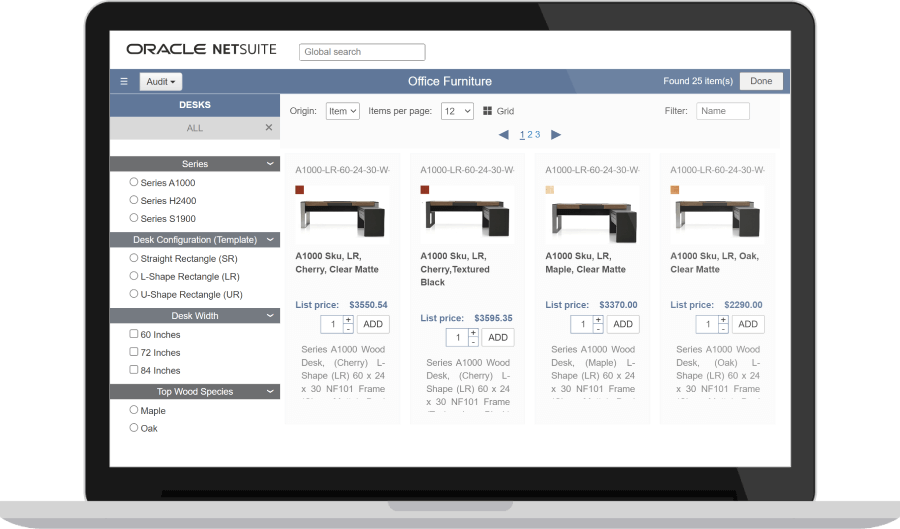 Guided Selling dashboard