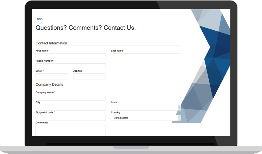 contact form page