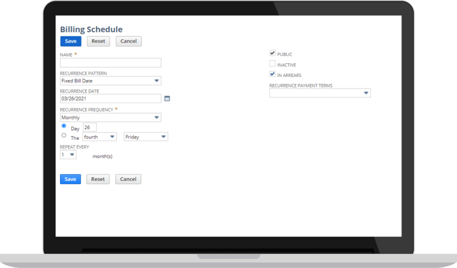 NetSuite Billing Schedules Dashboard