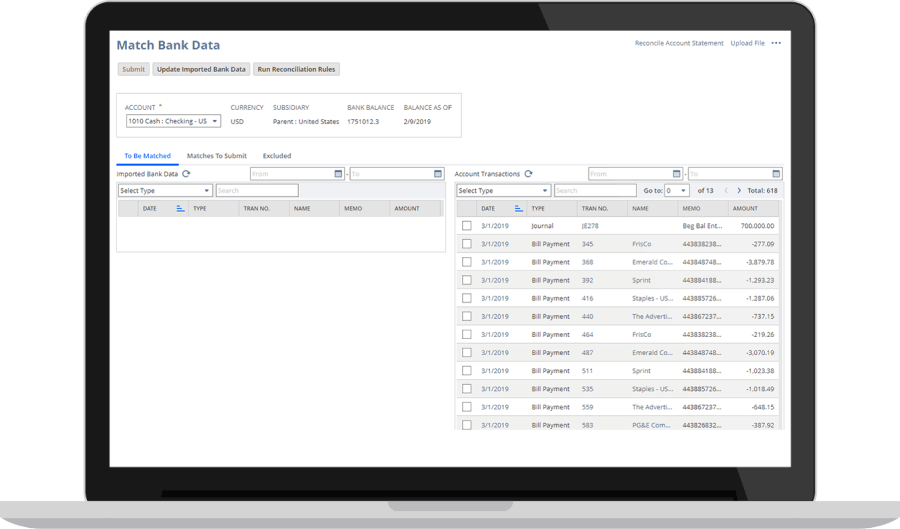 NetSuite Auto-Post Journal Entries dashboard