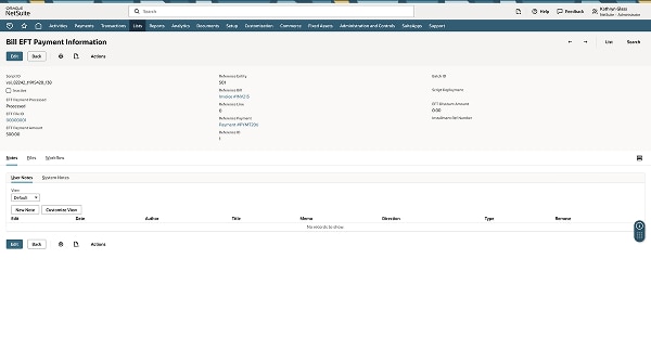 Electronic Bank Payments
