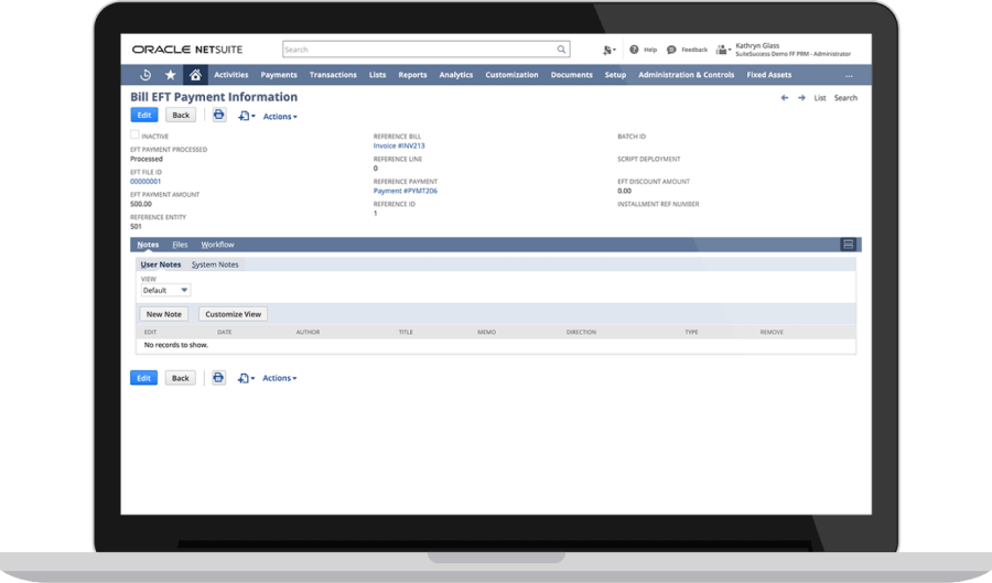 Checkout page showing electronic bank payment options