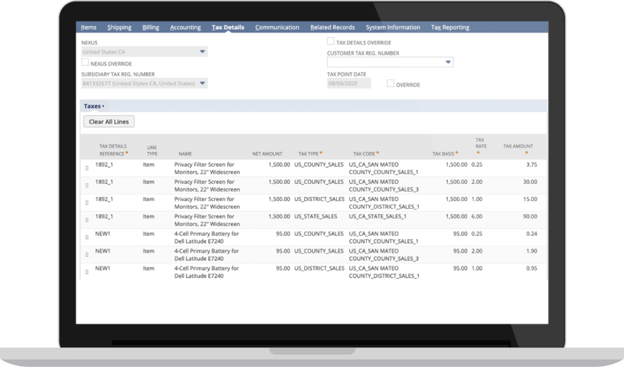 NetSuite email message notification dashboard