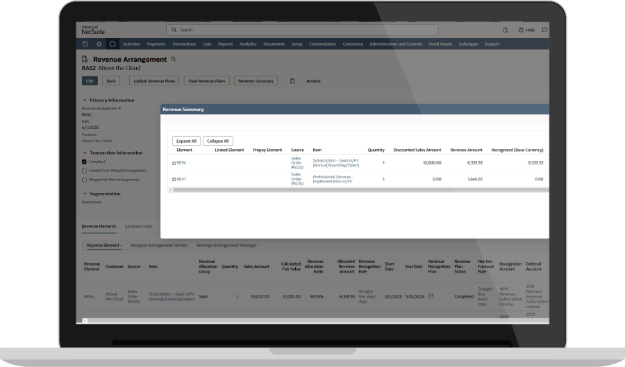 Allocations dashboard