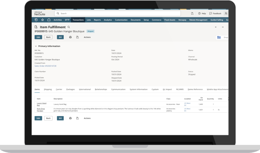 Fulfilment Execution