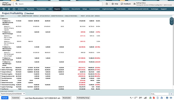 Professional Services Automation Reporting and Analytics