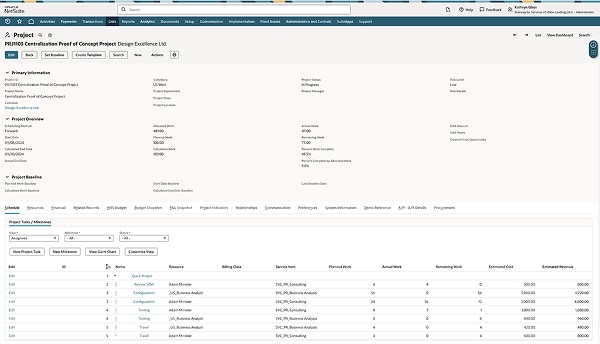 NetSuite Professional Services Automation Project Management