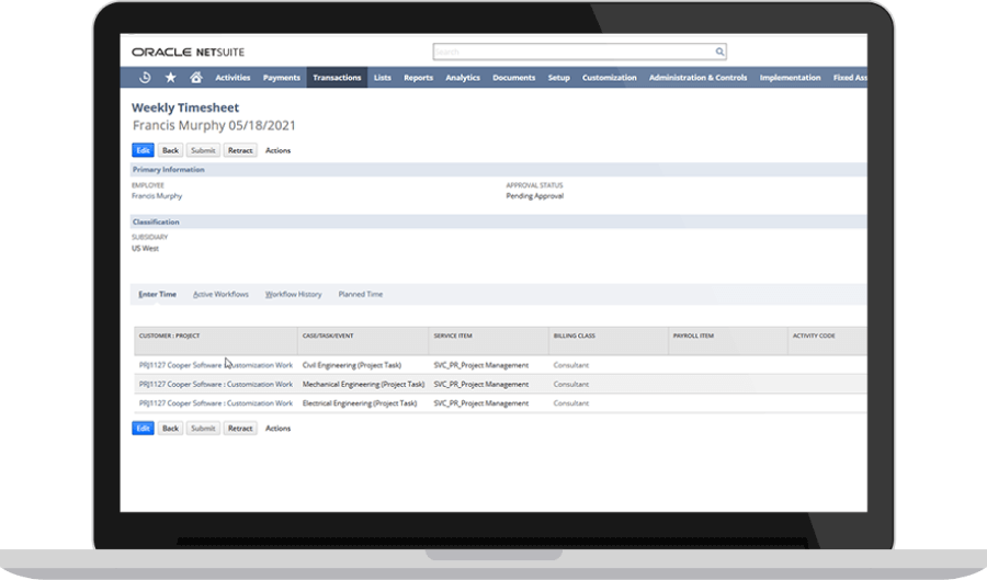 Timesheet Management