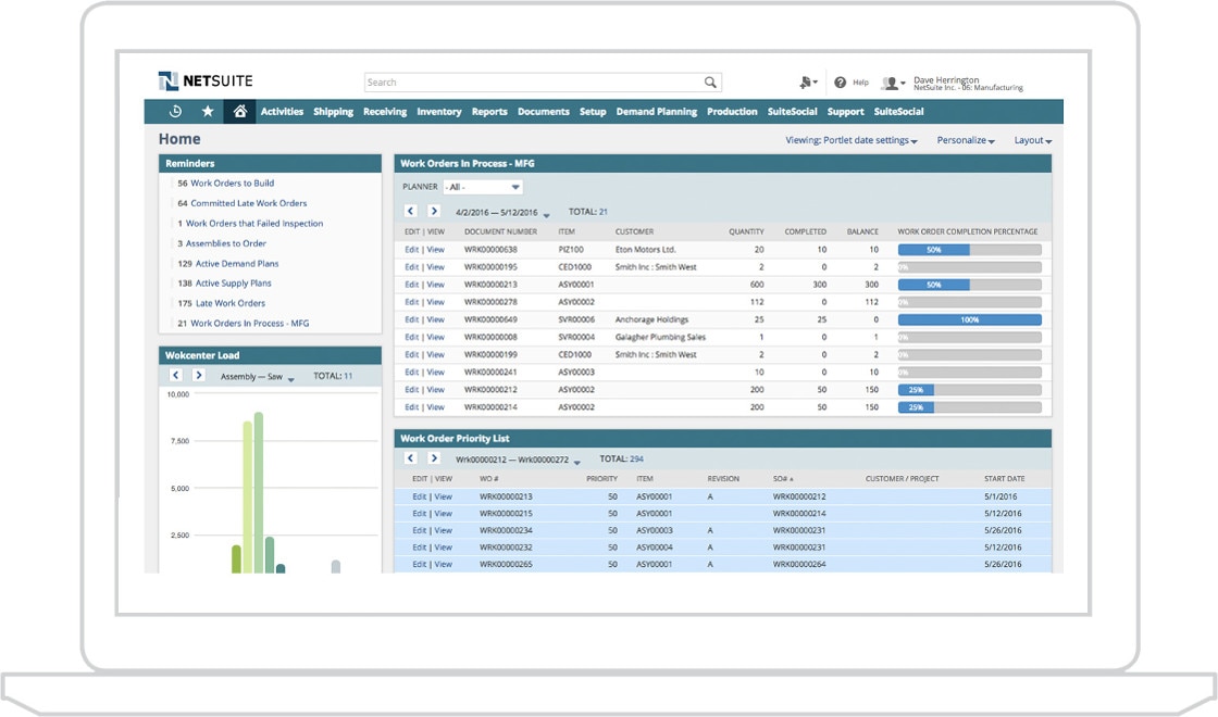 Manufacturing Work Order Management Software NetSuite Australia