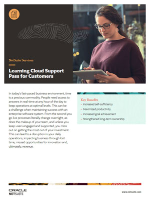 NetSuite Learning Cloud Support Pass